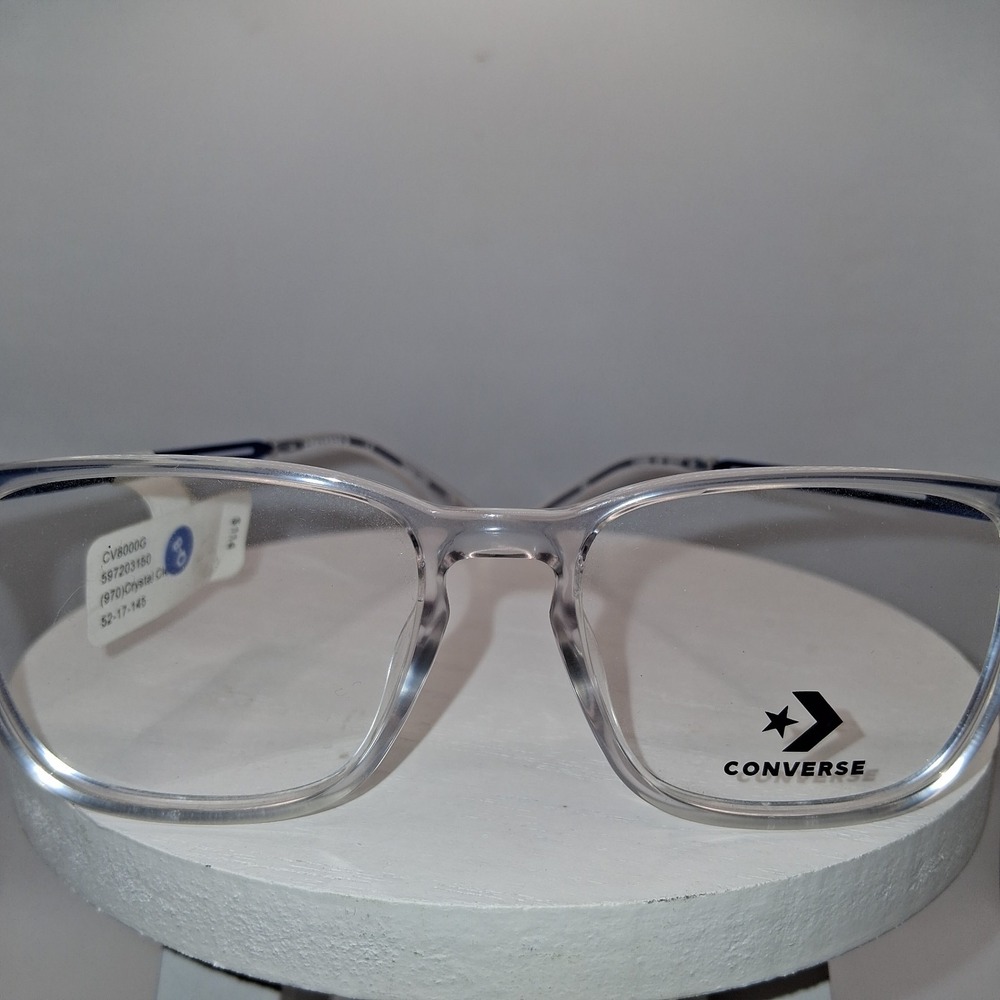 NEW CONVERSE CV800 Eyeglasses CLEAR/BLUE 100% AUTHENTIC 52-17-145